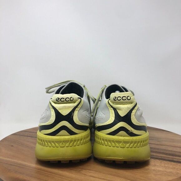 ECCO Men's US 13-13.5 Hydromax S-Drive Spikeless Golf Shoes Gray Yellow - Picture 4 of 8